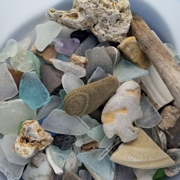 Beach Glass from Lake  Pepin, Lake City, Minnesota